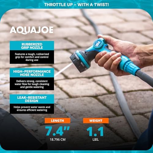 Aqua Joe Hose Nozzle and Oscillating Sprinkler Bundle, AJHN102 & SJI-OMS20 - Image 3