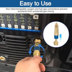 QDB33 Argon Hose Quick Connect Fittings, Argon Inert Gas Hose Fittings,Gold - Image 5