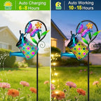 Solar Garden Lights Outdoor,Butterfly Watering Can Light, Waterproof Decor - Image 2