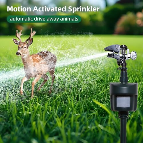 Motion Activated Sprinkler Day/Night Detection Modes Repellent Detector - Image 3