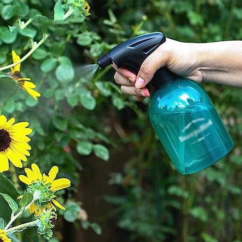 Watering Can Spray Bottle Plastic Green 500ML, Hand Held Pressure Plant Mister, Empty Water Sprayer Watering Can for Indoor and Outdoor Gardening and Home Cleaning Garden Watering Cans Indoor Watering - Image 5