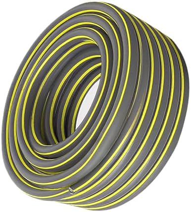 Heavy Duty Vinyl Garden Hose Kink Resistant Outdoor Water Hose with Fittings for Lawn Garden Car Wash Gray-4-points 50m by Unknown