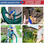 VIHOSE 10 Pack Brass Hose Bibb 1/2" MIP X 3/4" MHT Male Thread Valve, Blue - Image 5