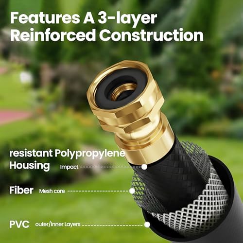 Retractable Garden Hose Reel, 1/2 in x 65 ft Wall Mounted Hose Reel - Image 6