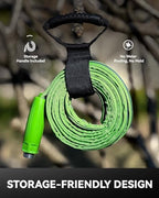 RainPoint Garden Hose 50FT Lightweight & Full-Metal Hose Nozzle Combo Weather-Resistant Duo with 10 Spray Patterns - Image 6