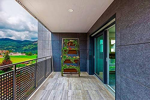 6-Ft Raised Garden Bed - Vertical Garden Freestanding Elevated Planter with 4 Container Boxes - Good for Patio or Balcony Indoor and Outdoor - Perfect to Grow Vegetables Herbs Flowers - Image 2