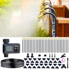 360° Adjustable Drip Irrigation System with 32 Nozzles & Water Timer by Thiswing