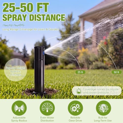 6 Pack Rotor Sprinkler Head Compatible with Rain Bird 5000 Series - Image 4