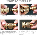 Garden Hose Fitting Expandable Expandable Garden Hose Fitting Quick Connect Adapters Tap and Spray Appliance (2SETS) - Image 3