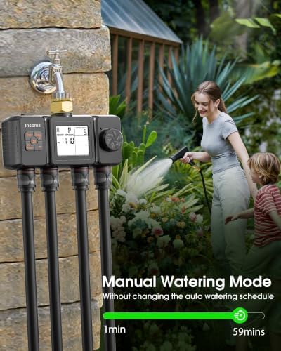 Insoma Water Timer, 4 Independent Zones Hose Timer for Garden Faucet - Image 4