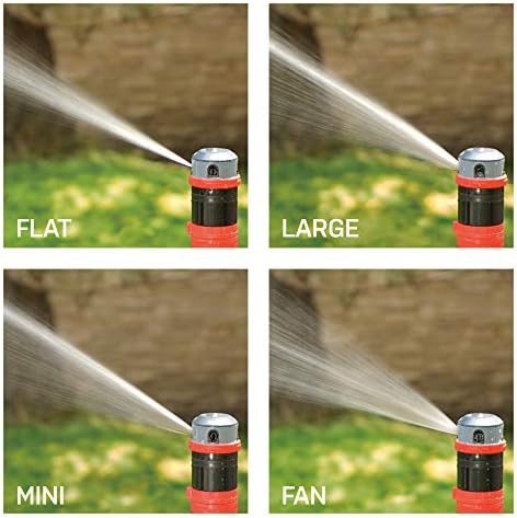 Eden 94123 4-Pattern Adjustable Mobile Rotary Gear Drive Sprinkler W/Quick Connect Starter Set, 360 Degree Coverage - Image 2