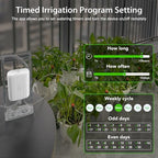 Fabater WiFi Automatic Plant Waterer, App Control Smart Plant Watering Device with Timer, Water Shortage Alert, Irrigation Records for 10 Plants, Indoor Outdoor Watering System - Image 6