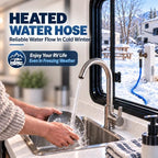 75FT Heated Water Hose for RV, -45°F Anti-Freeze RV Drinking Heated Hose - Image 4