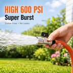 Garden Hose 100ft Non-Expanding, Burst-Proof Flexible Water Hose with Thickened TPE Core & Round Braided Polyester, Kink-Free & Lightweight for Yard and Camper. - Image 4