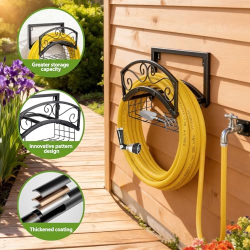 BOLITE Garden Hose Holder Wall Mount, Heavy Duty Water Hose Holder, 150FT - Image 4