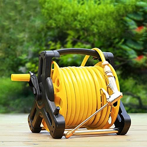 Portable Simple Garden Hose Truck, Multifunctional All-Copper Hose Spray, Explosion-Proof Retractable Hose Reel,30 Meters (98ft) - Image 3