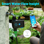 Water Timer for Garden Hose, WiFi Smart Sprinkler Timer, Water Flow Meter - Image 4
