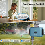 WiFi Water Timer with Brass Inlet, 1 Zone Smart Sprinkler Timer for Garden Hose Faucet, WiFi Hose Timers with Up to 20 Watering Plans, APP & Voice Control, Compatible with Alexa (2.4GHz Only) - Image 3