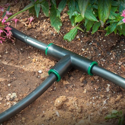 DIG 1/2" 16mm Drip Irrigation Compression Fittings Quick Start Kit | Fits .620"–.640" OD Poly Drip Tubing | High-Impact Plastic | UV Resistant | Leak-Free Performance - Image 7