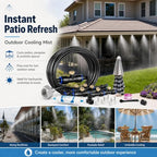 Patio Misters for Cooling Outdoor, Water Misting Cooling System,DIY Outdoor Misters (15M/49.2FT) - Image 6