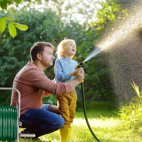 Stainless Steel Garden Hose Reel-with Cover,Wall-Mounted Watering Gun Hose Organizer,2 Installation-Wall Mounted/Placed,Garden Hose Reel Cart - Image 7