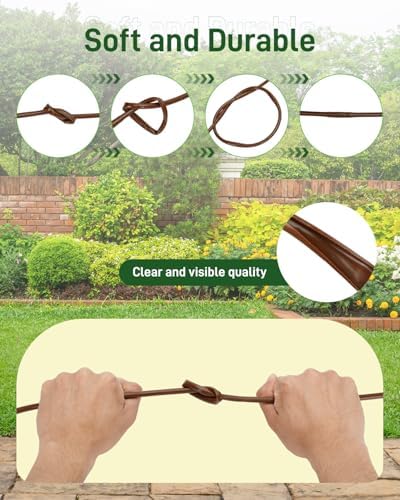 1/4" Drip Irrigation Tubing with 6" Emitter Spacing, (250 Ft Roll) Hydroponics Dripline with Built-in 0.5 GPH Dripper, Drip Line for Vegetation, Window Boxes and Garden (Brown) - Image 4