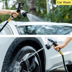 FANHAO Heavy Duty Fireman's Hose Nozzle, Metal Water Nozzle with 8 Spray Patterns, High Pressure Garden Hose Sprayer with Lever Control and Non-Slip Grip to Water Lawns & Plants, Wash Cars & Clean - Image 6