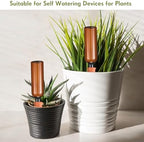 Baderke 8 Pcs 4 Set Plant Watering Devices, Terracotta Watering Spikes with 25 oz Plastic Wine Bottles, Slow Release Vacation Insert Automatic Plant Waterer Device for Indoor Outdoor - Image 6