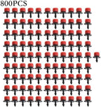 Adjustable Irrigation Drippers 100-1000pcs Water Dropper Adjustable Flow Head Drippers Portable Emitter Dripper Micro Drip Irrigation Sprinklers(800PCS) - Image 2