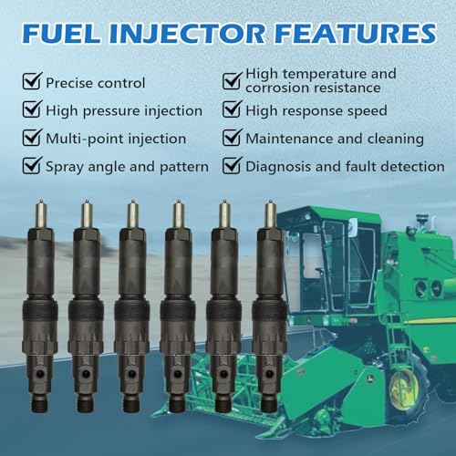 6pcs | AR101885 | AR74665 | Fuel Injector | Compatible with John Deere 6404 6466 Tractor 4040 4240 4440 4050 4250 4450 4350 Excavator 690B 892DLC | - Image 5
