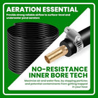 Self Sinking Aeration Hose, 3/8 inch 328 Feet Weighted Pond Aerator Hose Kit with 4 Stainless Steel Hose Clamps and 4 Copper Menders Use for Aquaculture,Garden,Pond (328ft) - Image 5