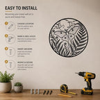 Butterfly Moon Ferns Metal Wall Art for Living Room with Detailed Design - Image 5