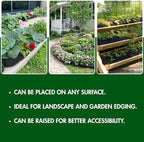 4x4 (16 sq ft) Raised Garden Bed Kit with Built-in Drip Irrigation Watering System – Flexible Fabric Grow Bag Planter for Vegetables, Herbs & Flowers, Outdoor & Indoor, No Tools Required - Image 5