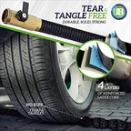 J&B XpandaHose 50ft Expandable Garden Hose- Heavy Duty Superior Strength 3750D - 4 -Layer Latex Core - Extra Strong Brass Connectors and Storage Bag (Black 50) - Image 2