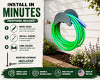 Poly Outdoor Indoor Wall Mount Garden Hose Holder – Holds up to 150 ft Water Hose – Heavy Duty Hose Hanger for Garage, Shed & Garden - Image 4