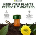 Blumat Classic Self-Watering Stakes - Prevents Overwatering and Underwatering for Healthy Growth While You are Away - Ideal for Indoor Plant Watering, 9 Pack, w Adapter - Image 4