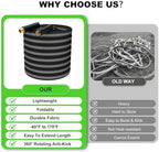 75FT Garden Hose, 2026 New Upgraded Fabric Thickened Non-Expanding Water Hose, Ultra Lightweight & Flexible, Burst-Resistant, Kink-Free Hose 700 PSI for Outside, RV, Yard, 3/4GHT, Black-Gray - Image 5