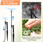 20 Sets 180° Drip Irrigation Micro Sprinkler Heads with 13" Stake - Image 3