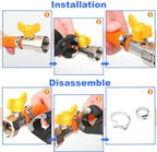 260 PCS 12 Sizes Single Ear Hose Clamps, 5.3-33.1mm 304 Stainless Steel Crimp Hose Clamp Assortment Kit with Ear Clamp Pincer, Cinch Rings Crimp Pinch Tools for Securing Pipe Hoses Automotive Use - Image 6