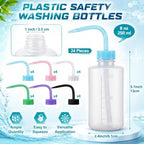 Dandat 24 Pcs 8 oz Squeeze Bottles, Clear Lash Dispensers with Scales - Image 2