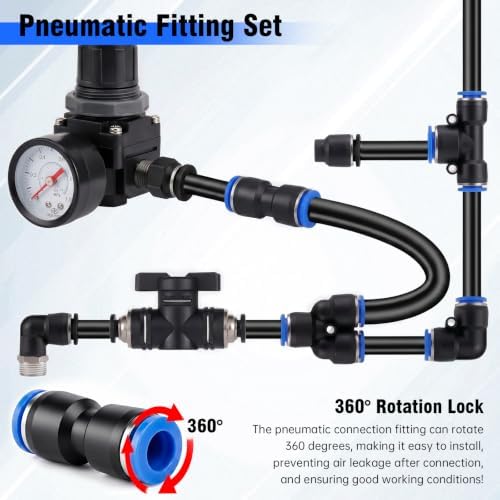 204PCS Quick Connect Air Hose Fittings Kit - Image 3
