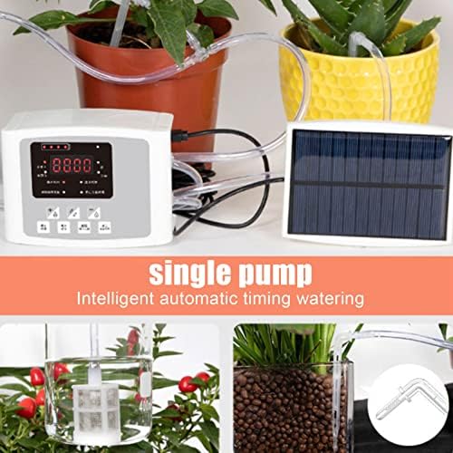 Solar Smart Water Timer, Solar Powered Hose Timer Automatic Drip Irrigation Kit for Outdoor Garden Lawn Irrigation System, Programmable and Single Pump - Image 3