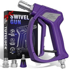 Short Pressure Washer Gun with 3/8" Swivel, 4080PSI by TUTULUCK