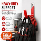 6 Pack Metal Garage Hooks, Heavy Duty Hose Hanger Wall Mounted Utility Storage Hooks for Outside Yard, Sturdy Hose Reel for Water Hose, Brooms, Ladders, Garage Storage - Image 3