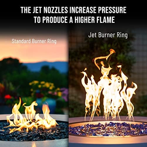 Skyflame 12-Inch Round Stainless Steel Fire Pit Jet Burner Ring - Image 3