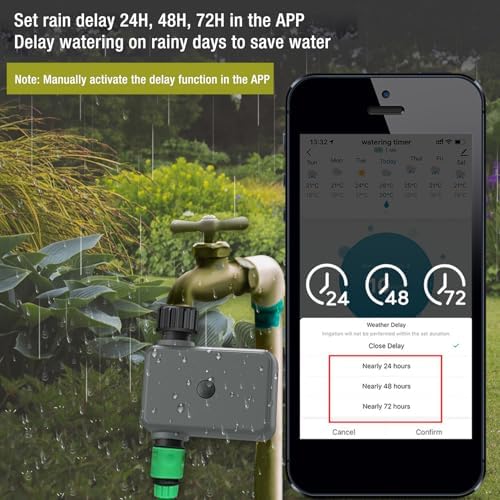 Schimer Automatic Sprinkler Timer with APP Control for Effective - Image 2