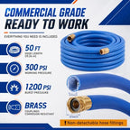 Sivak 3/4" x 50 ft Commercial Garden Hose 1200psi Lightweight Flexible - Image 2