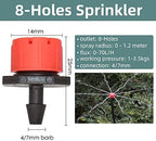 Greenhouse Brass Drip Irrigation Watering Kit System 1/4''Automatic Garden Self Water Flower Lawn Adjustable Dripper Atomizer - Image 7