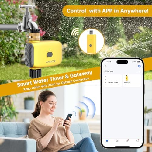 WiFi Sprinkler Water Timer for Outdoor Hose,Smart App Remote Control - Image 3