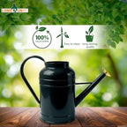Galvanized Iron Watering Can for Indoor Plants, Bowl Watering Cans for House Plant Garden Flower, Long Spout Water Can for Outdoor Watering Plants 8.71L 2.3 Gallon Gold - Image 6
